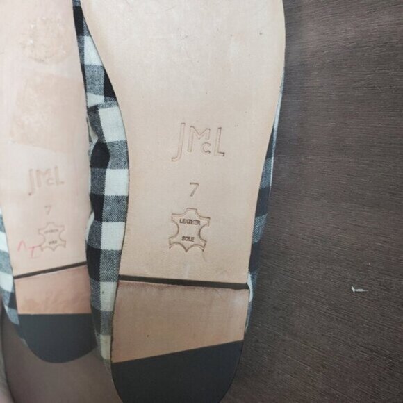 J. Mcglauhlin Black and White Gingham Mercer Flats Size 7 - Picture 6 of 8